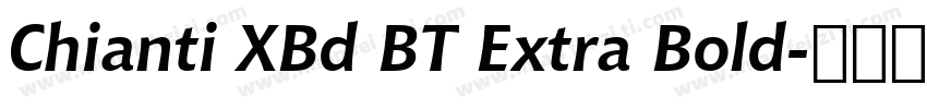 Chianti XBd BT Extra Bold字体转换